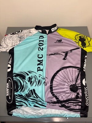 Jersey de ciclismo NEW BALANCE para hombre cremallera completa talla mediana Foto 1 de 4