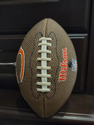 NFL Chicago Bears 1970's Vintage Miniature Leather Football - RARE! Cover
