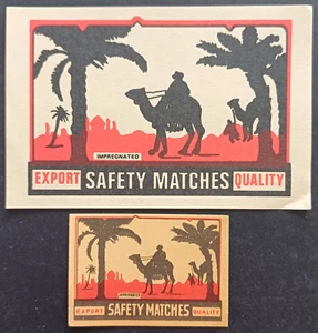 ISRAEL 2 Matchbox labels Intended for export, Large and small labels - Picture 1 of 1