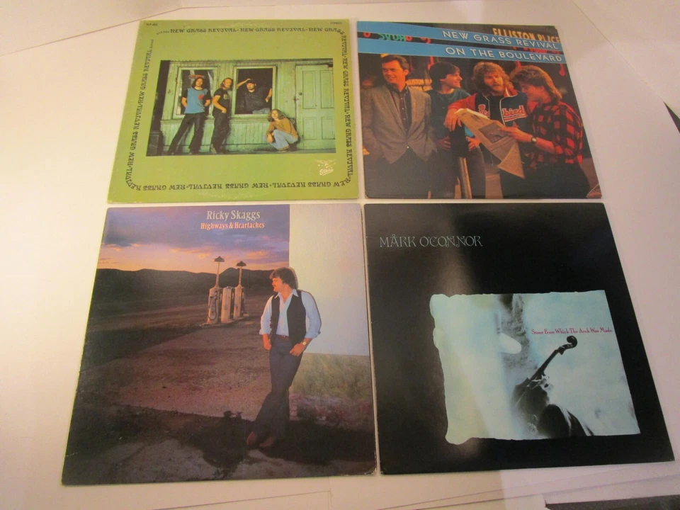 New Grass Revival –4  LP LOT   ; 1977 LP VINYL  VG 1ST PRESS + BOULEVARD  Q19 - Image 1 of 1