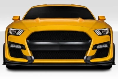 Capa de para-choque dianteiro Duraflex FITS 2015-2017 Ford Mustang GT500 Look - 3 peças - Imagem 1 de 4