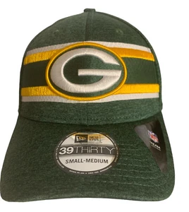 Sombrero Green Bay Packers Equipo NFL Logotipo Rayas Nueva Era 39/30 Verde Gorra Ajustada S/M - Imagen 1 de 5