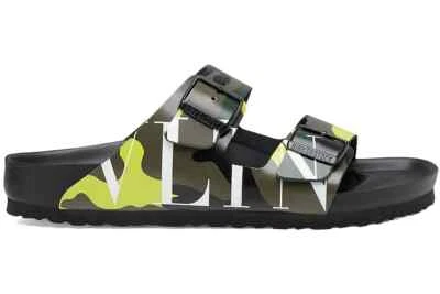 Sandalias Birkenstock Valentino Arizona Ejército Camuflaje Logo EU 45 Para Hombre 12-12.5 Foto 1 de 4
