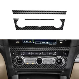 Cubierta de panel de consola de aire acondicionado de fibra de carbono para Subaru Outback Legacy 2015-2017 - Imagen 1 de 15