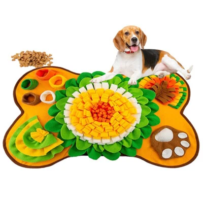 Pet Dog Snuffle Mat Nose Training Game Sniffing Pad Feeding Cushion Puzzle PR - Image 1 of 4