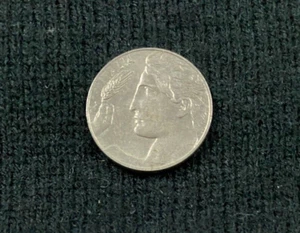 1924 Italy 20 Centesimi Coin Circulated - Foto 1 di 2