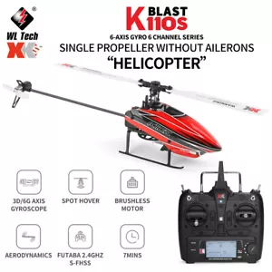 WLtoys XK K110S RC Helicopters BNF/RTF 2.4G 6CH 3D 6G System Brushless Motor - Picture 1 of 18