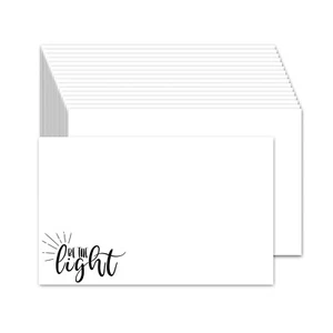 Tarjetas Index 4"x 6", Juego de 50, Cartulina, Tarjetas para billetes - Sé la Luz - Imagen 1 de 2