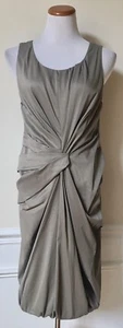 NWT VERA WANG Gray Silver Cocktail Dress Formal Sleeveless Knee-Length 10 $1395 - Picture 1 of 4