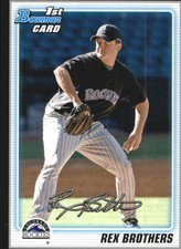 2010 Bowman Prospects Baseball Black #BP92 Rex Brothers 