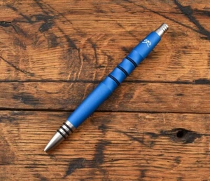 Tuff Writer Precision Press Pen Aluminum Blue RMJ Tactical Dealer Exclusive - Picture 1 of 2