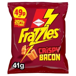 Smiths Frazzles Crispy Crisps Bacon Snacks 30 x 34g Bags - Picture 1 of 2