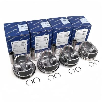 4x Engine Pistons & Rings 82.51mm Φ21mm For VW GTI Passat Audi A3 2.0 TFSI EA888 - Image 1 of 4