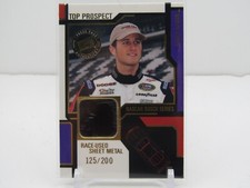 KASEY KAHNE 2004 PRESS PASS TOP PROSPECT RACE USED SHEET METAL! #125/200!