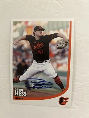 David Hess Baltimore Orioles Team Signed Postcard - Image 1 of 2