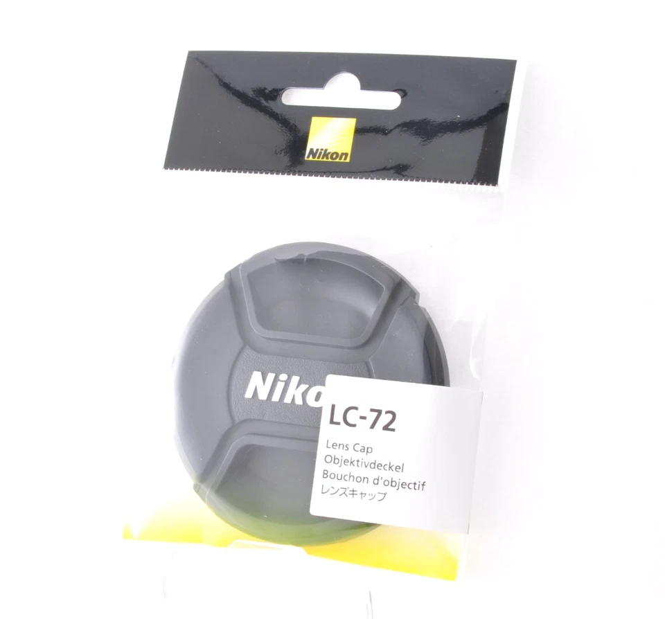 New Nikon LC-72 72mm Genuine Brand Camera Cover Accessory Snap-on Front Lens Cap - Image 1 of 4