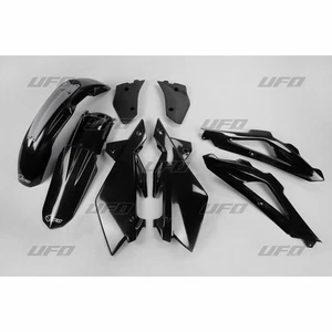 KIT PLASTICHE PLASTIC UFO HUKIT608-001 COLORE NERO HUSQVARNA TC 250/125 2013 - Foto 1 di 1
