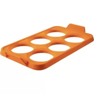 NEW丨Blackstone Orange Silicone 6 Section Egg Ring Tray - Picture 1 of 8