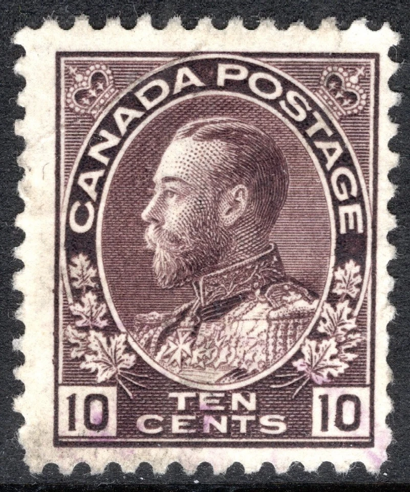 Canada Stamp Scott #118, 10c, King George V, Bis Brown, MNG, SCV$40.00 - Image 1 of 1