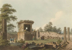 SPANIEN - Robert Bowyer - View near Tortosa - Farbaquatintaradierung, 1810 - Bild 1 von 2