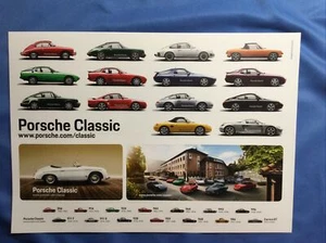 PORSCHE CLASSIC OFFICIAL CAR STICKER SHEET 17 DIFFERENT STICKERS NEW - Picture 1 of 6