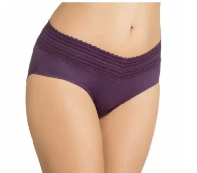 Nuevo Panty Hipster Warner's Para Mujer Sin Pellizcos Comodidad con Encaje S/5 PÚRPURA 5609J Foto 1 de 3
