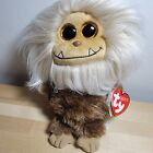 Ty Frizzys Zinger 6" Hairy Furry Monster Plush Stuffed Animal Sparkle Eye MWMT