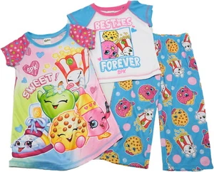 Shopkins Little & Big Girls 3-Piece Sleepwear Nightgown Pajama Set - Size 4 - Picture 1 of 1