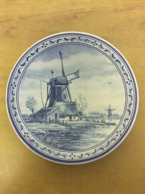 Vintage Delft Blue & White Display Plate/Dish. Size 16cm/6.25”. - Image 1 of 4