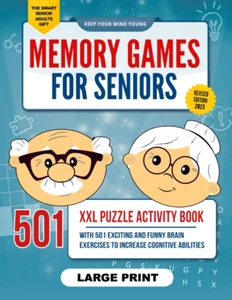 Memory Games for Seniors: a Large Print XXL Puzzle Activity Book 501 Brain Games - Picture 1 of 6