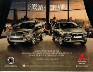 Publicité Advertising 1220 2011 Mitsubishi Motors Crossover  Outlander  ASX  4X4