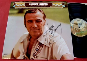 Faron Young "A MAN AND HIS MUSIC" 1974, Mercury LP Signed W/Provenance. NM/NM - Imagen 1 de 10
