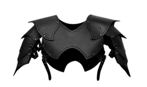 Faux Leather Chest Armor Pauldron Cosplay Battle Costume Medieval Warrior LARP - Picture 1 of 13