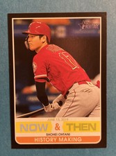 2020 Topps Heritage Shohei Ohtani Now & Then Insert #NT-7 Angels (a)
