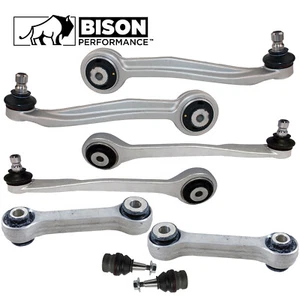 Bison Performance 8pc Front Upper Control Arm BallJoint Sway Bar Kit For A5 Q S5 - Picture 1 of 2