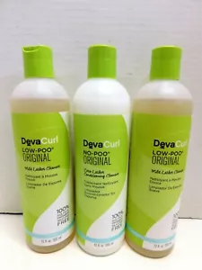 DevaCurl Lot of 3 Shampoo's! 2ea. LOW POO & 1ea. NO POO 12 oz. - Picture 1 of 1