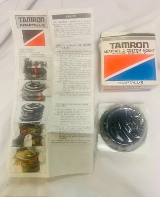 Adaptador de montaje personalizado Tamron Adaptall-2 para montaje Canon FD nuevo en caja Japón Foto 1 de 4