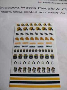 1/64 para calcomanías de tobogán acuático Hot Wheels Packers fútbol NFL ¡HECHAS EN EE. UU.! - Imagen 1 de 1