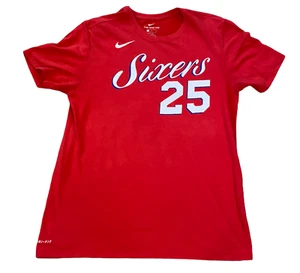 Nike Dri-Fit Philedelphia Sixers Shirt Herren Größe Large rot Simmons #25 Basketball - Bild 1 von 6