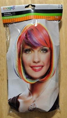 Imagin 8 Peluca Arco Iris Halloween Disfraz Accesorio Foto 1 de 2