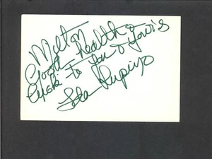 Ida Lupino - signierte Autogramm Karteikarte - High Sierra - The Man I Love - Bild 1 von 2