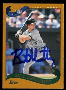 2002 Topps BRENT ABERNATHY Signed Card autograph AUTO DEVIL RAYS