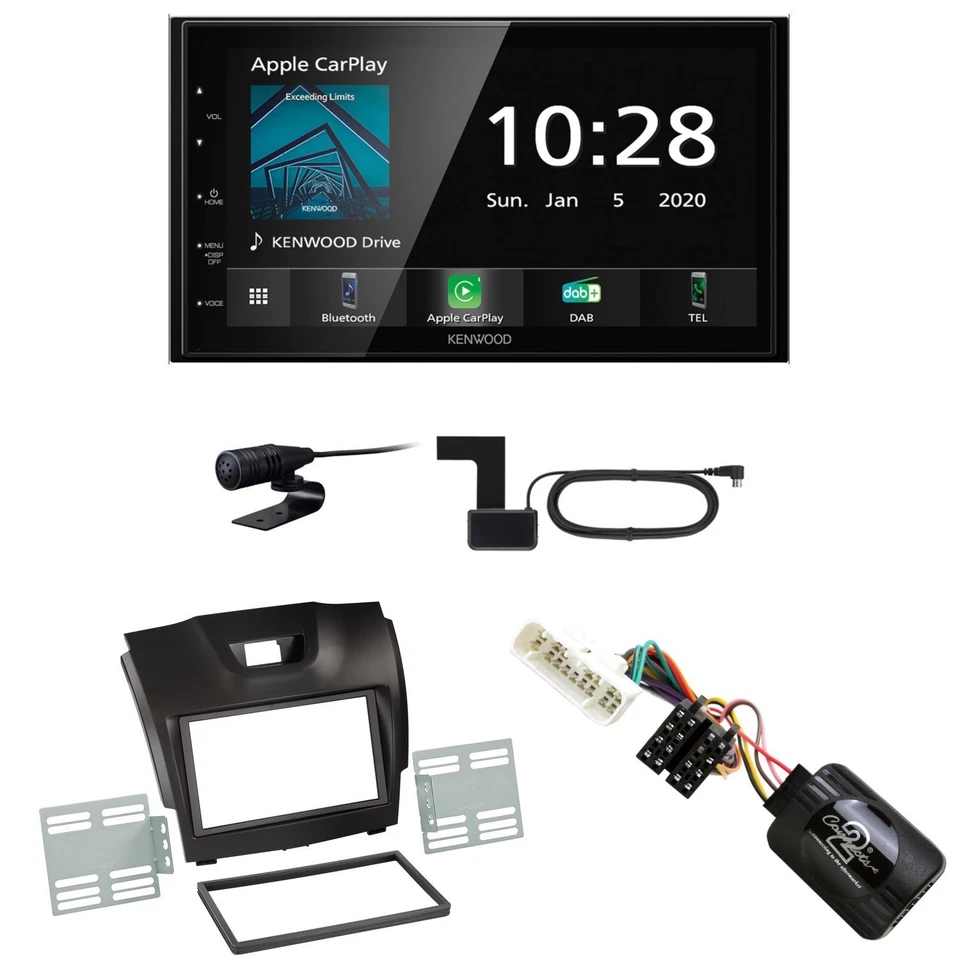 Kenwood DMX-5020DABS CarPlay Android Auto USB MP3 Einbauset für Isuzu D-Max 2 - Bild 1 von 1