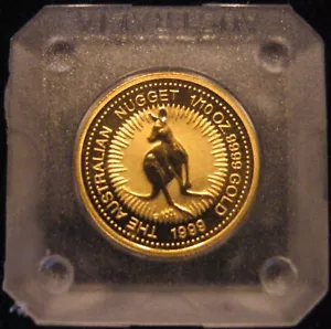 MDS AUSTRALIEN 15 DOLLARS 1999 "AUSTRALIAN NUGGET - KÄNGURU", GOLD #PS - Bild 1 von 2