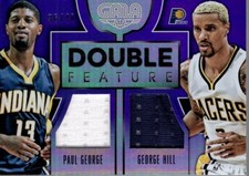 2015-16 Gala Double Feature Memorabilia Purple 25 G Hill P George Jersey/40