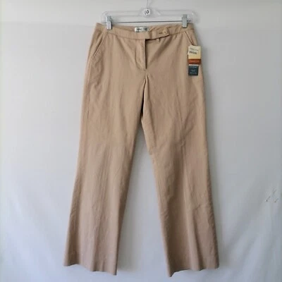 Nuevo con etiquetas Pantalón Coldwater Creek Mujer Beige Cintura Natural Bootcut Pierna Talla P12 Foto 1 de 4