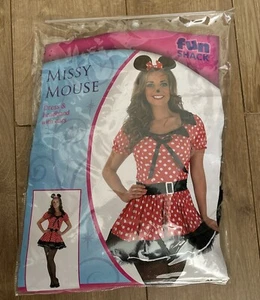 MISSY MINNIE MOUSE FUN SHACK WOMENS FANCY DRESS MEDIUM 12/14 - Picture 1 of 5