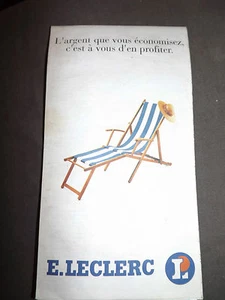 Carte france recto verso, recta foldex publicitaire implantation Leclerc - Picture 1 of 1