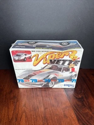 VINTAGE 1979 1/20 MPC VIPER VETTE CORVETTE #1-0739 PARTS COMPLETE Sealed Model - Image 1 of 4