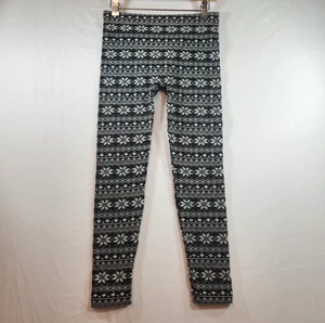 Falls Creek gefütterte Leggings Mädchen Jugend Gr. L/XL schwarz weiß geometrisch Winter - Bild 1 von 13